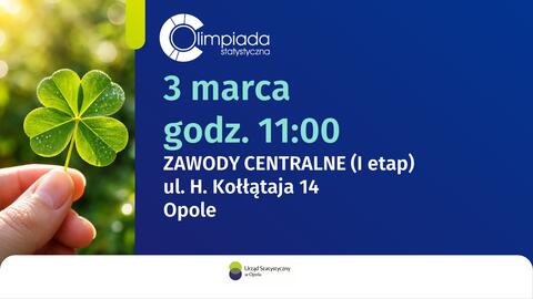 Infografika promująca Olimpiadę Statystyczną