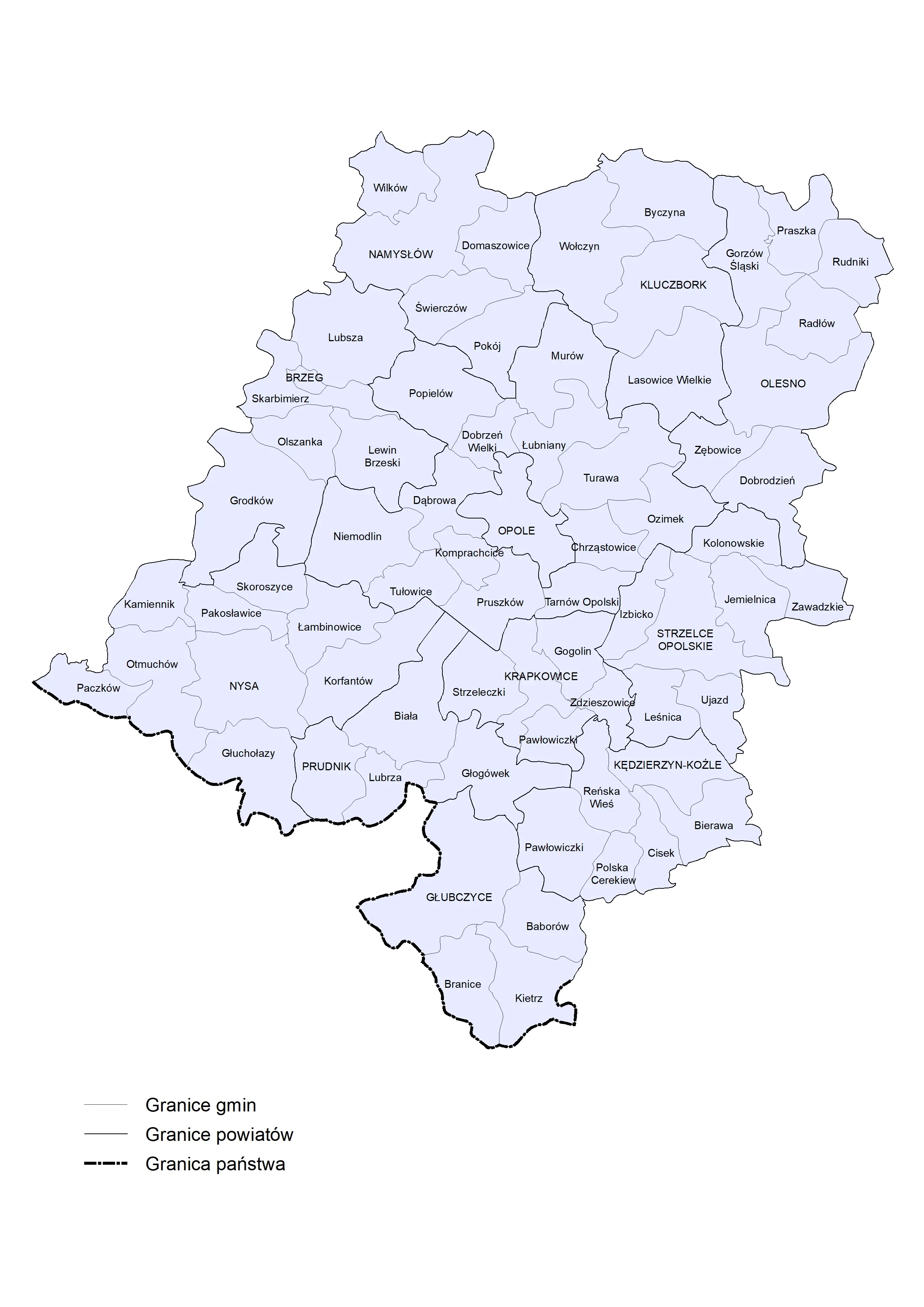 zasieg działania US Opole